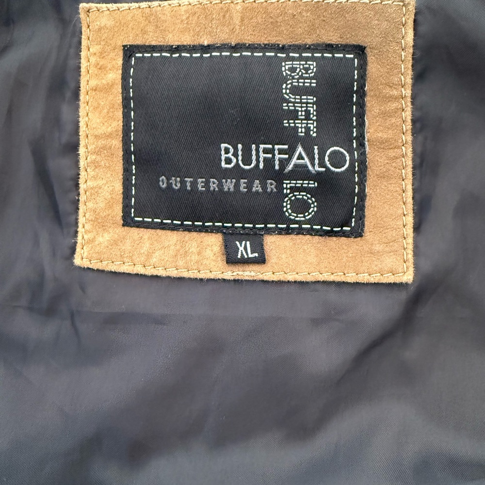 Women’s Buffalo Outerwear Distressed Nubuck Leather Moto Bomber Jacket. XL - Picture 9 of 10